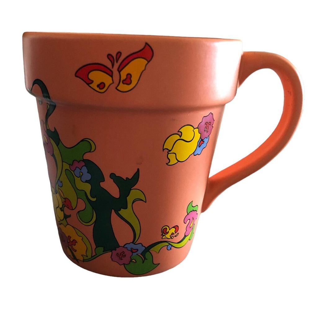Disney Epcot 2007 Flower & Garden Festival Clay Pot Design Mug Cup Teacup Rare